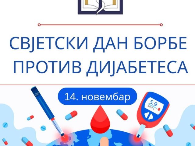 14. новембар – Свјетски дан борбе против дијабетеса